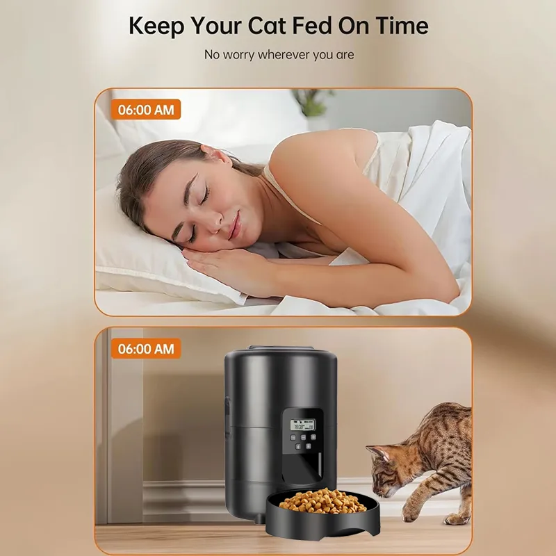 2L Programmable Cat Food Dispenser, Button-Control — Bulk Supply - detail