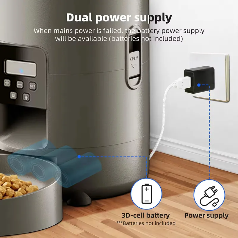 2L Programmable Cat Food Dispenser, Button-Control — Bulk Supply - detail
