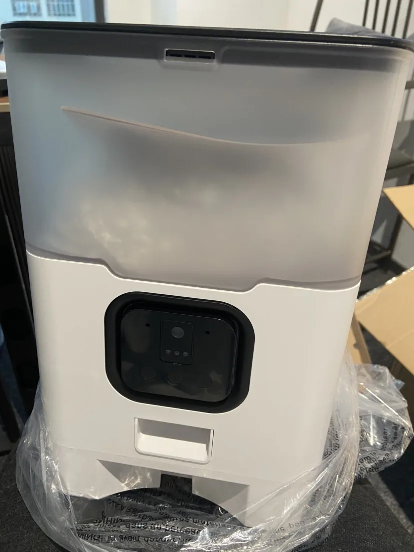 Dual-Bowl Camera Cat Feeder, 4L or 6L — Tuya App, Stainless - detail