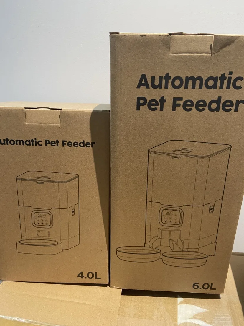 Dual-Bowl Camera Cat Feeder, 4L or 6L — Tuya App, Stainless - detail