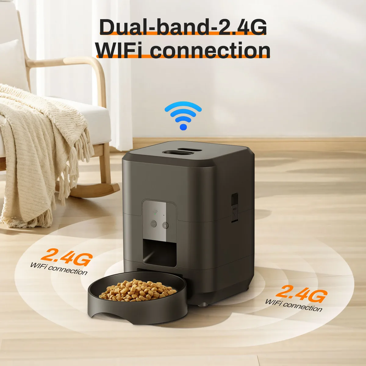 2L Dual-Band WiFi Cat Feeder with Alerts — Wholesale Tier - detail
