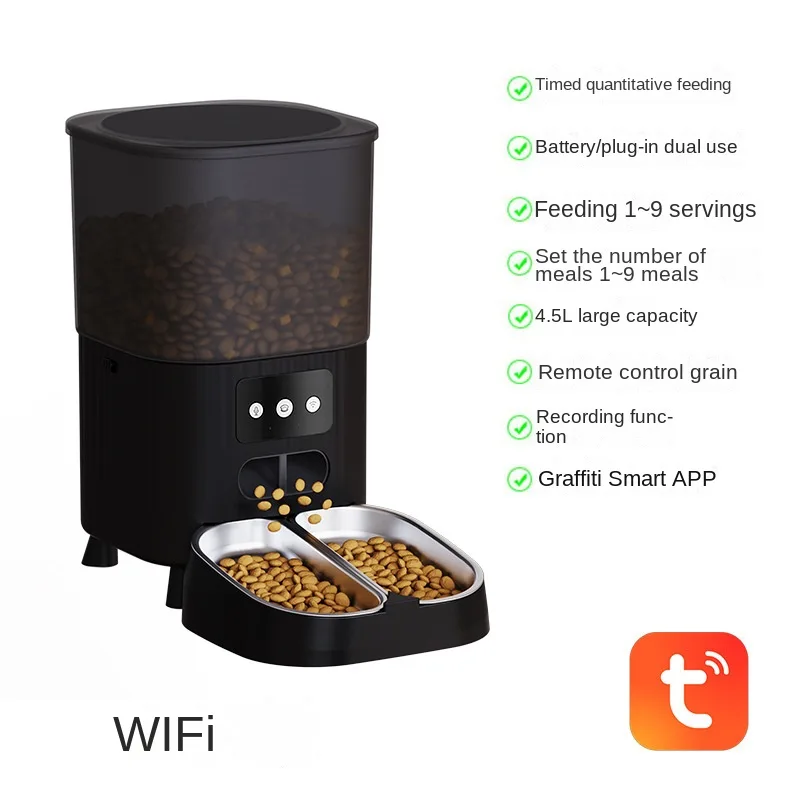 8L High-Capacity WiFi Pet Feeder with Camera and App - detail