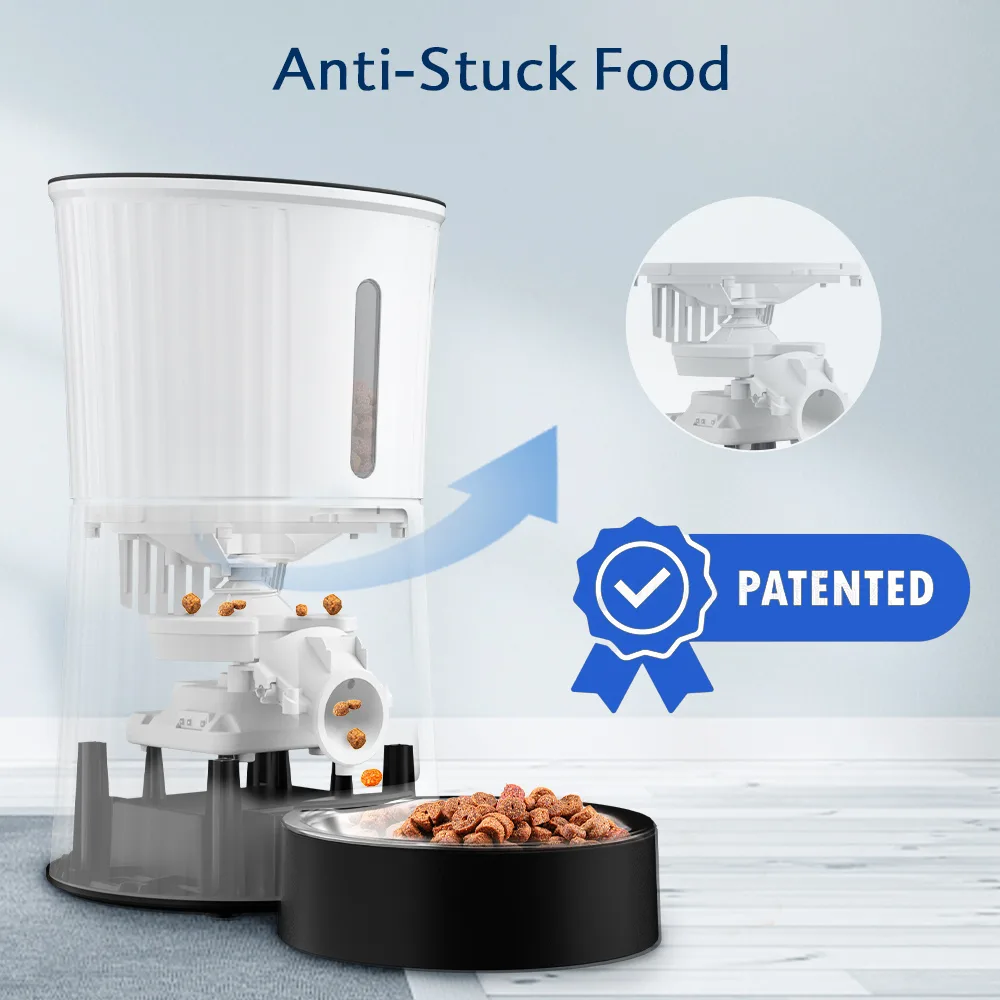 Rechargeable Pet Feeder 4L with Touch Panel and Steel Bowl - detail