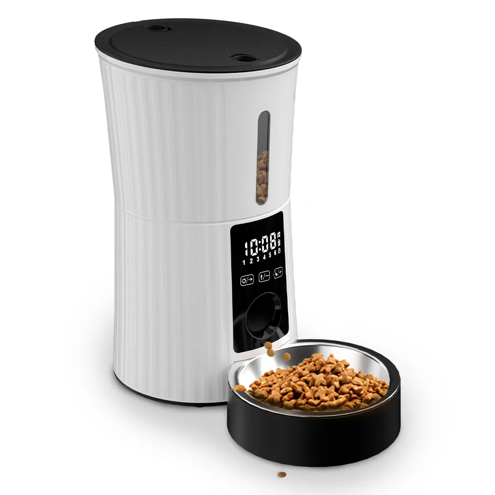 Rechargeable Pet Feeder 4L with Touch Panel and Steel Bowl - detail