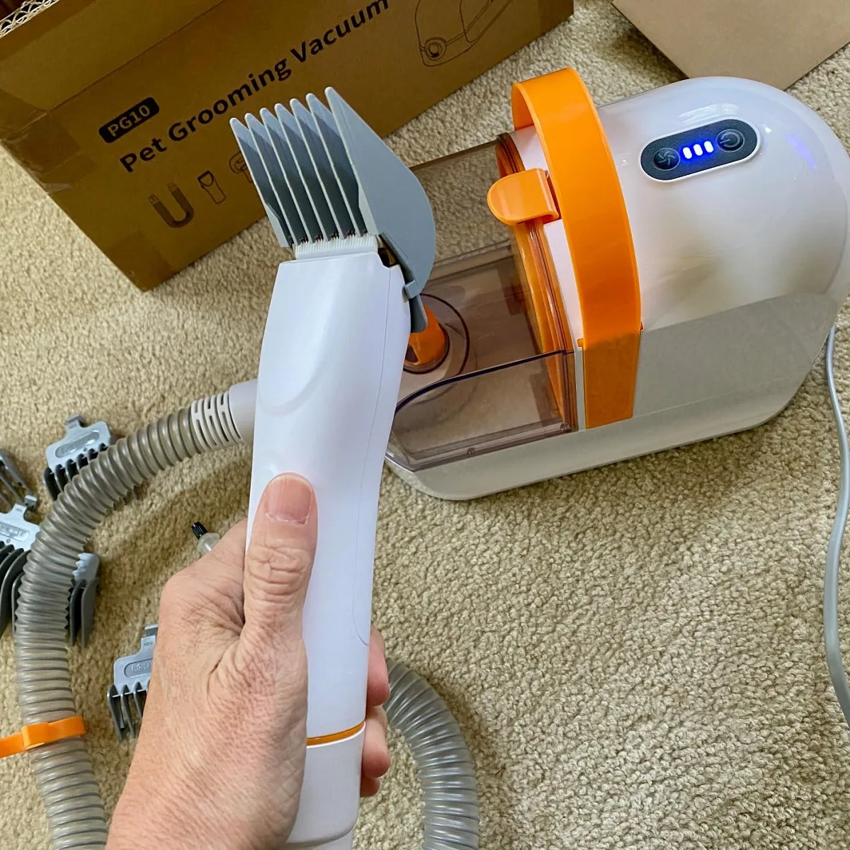 Adjustable-Suction Pet Vacuum for Private Label (PG-03) - detail