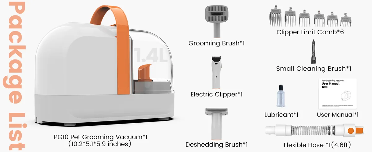 Adjustable-Suction Pet Vacuum for Private Label (PG-03) - detail