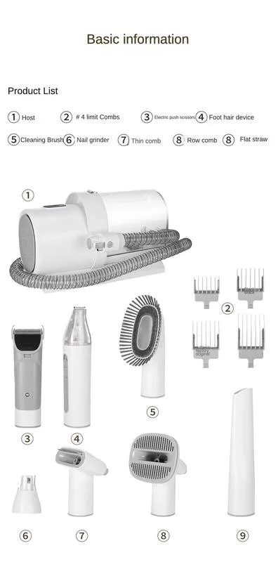 7-in-1 Pet Grooming Vacuum and Clipper Set (PG-04)