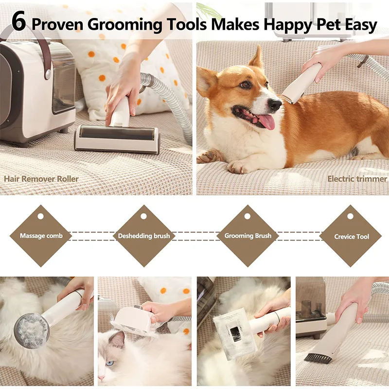 Pet Grooming Vacuum and Clipper Kit in Case (PG-06)