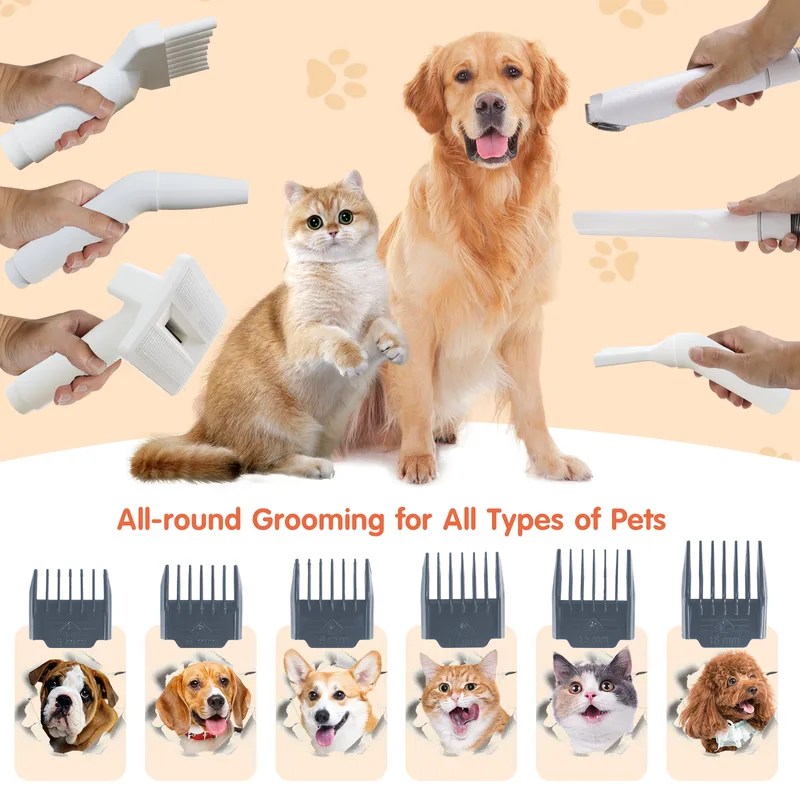 Plug-In All-in-One Pet Grooming Vacuum Kit (PG-07)