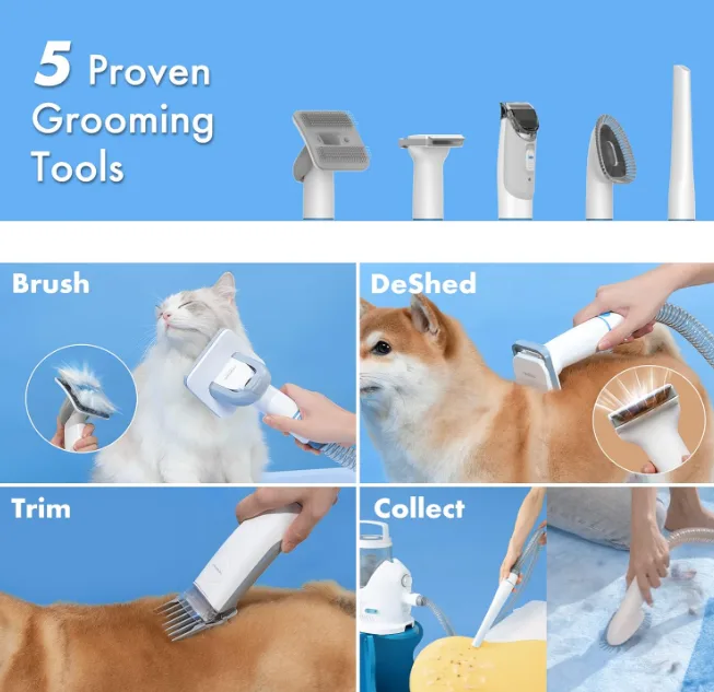 Dog Grooming Vacuum Kit, OEM Ready (PG-08)