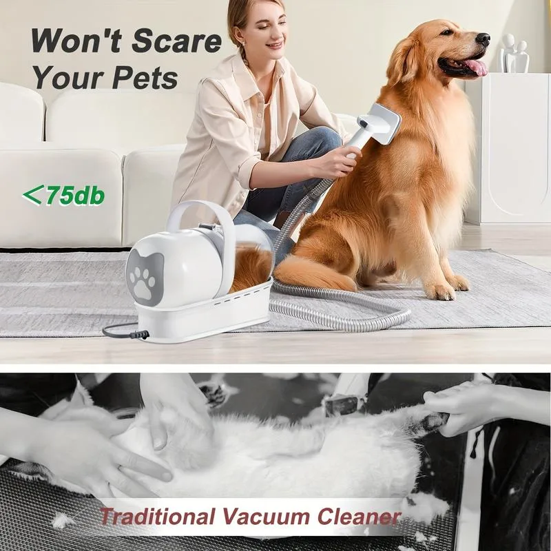 7-in-1 Dog Grooming Vacuum Kit, Multi-Plug (PG-09)
