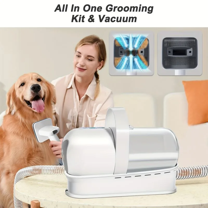 7-in-1 Dog Grooming Vacuum Kit, Multi-Plug (PG-09)
