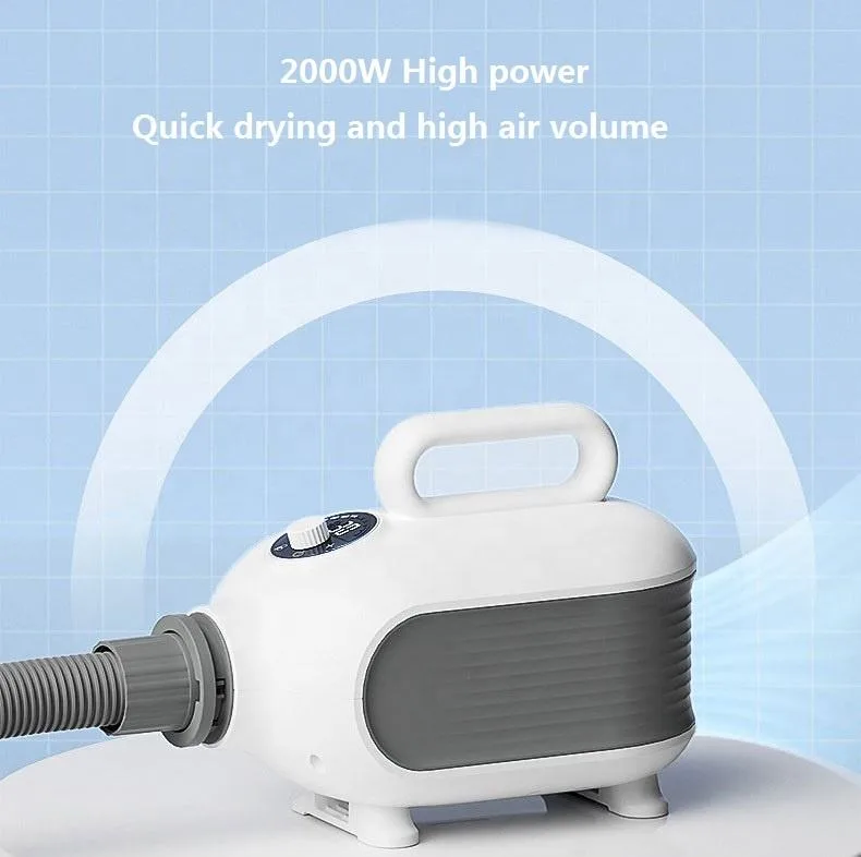 2000W Pet Hair Dryer with 3 Nozzles, Bulk (PG-10)
