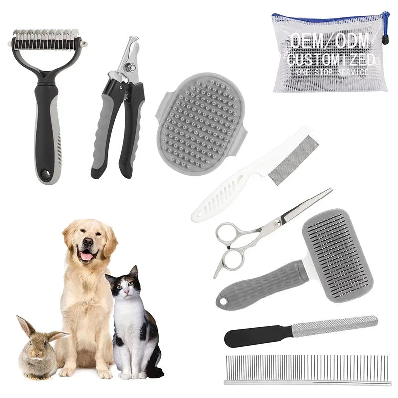 9-Tool Pet Grooming Combo Kit, Stock Ships Fast (PG-11)