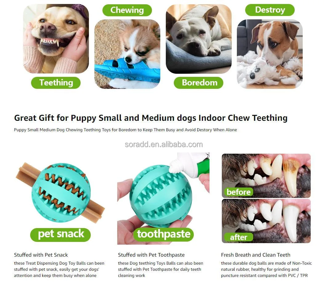 Bulk Natural Rubber Dog Chew Toy for Teeth Cleaning — Wholesale Stock - detail