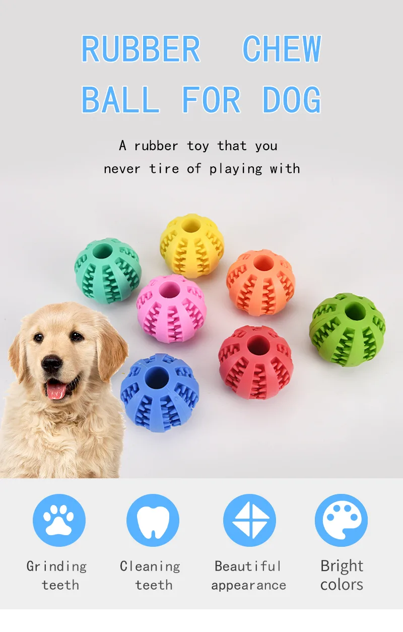 Bulk Natural Rubber Dog Chew Toy for Teeth Cleaning — Wholesale Stock - detail