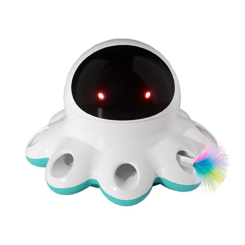 Cat Laser Toy Base Wholesale — 360° Projection Plus Feather