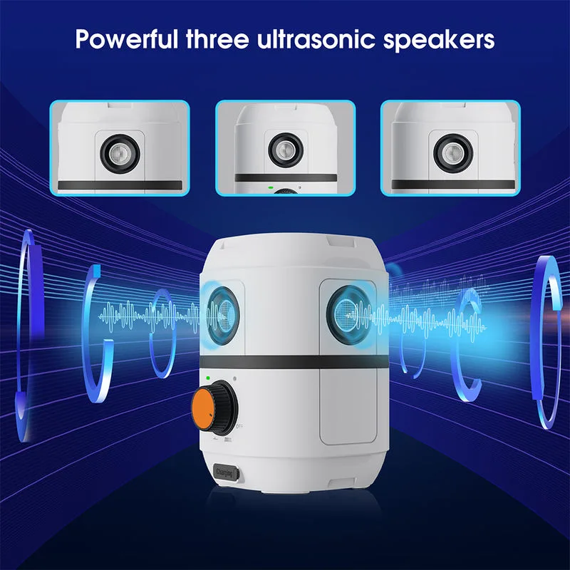 Triple-Head Ultrasonic Bark Control, IPX5 — Wholesale PTB-01