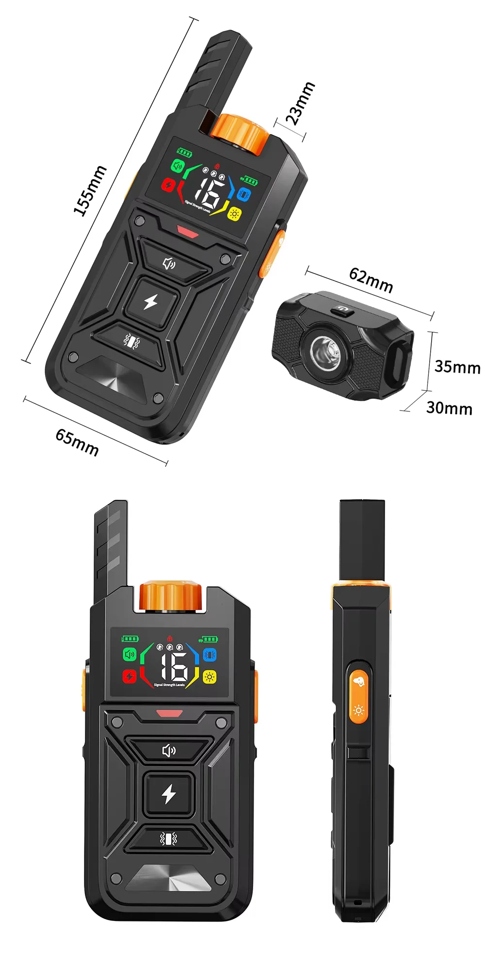Dog Training Collar Wholesale — 800 m Remote, LED, 3 Channels - detail